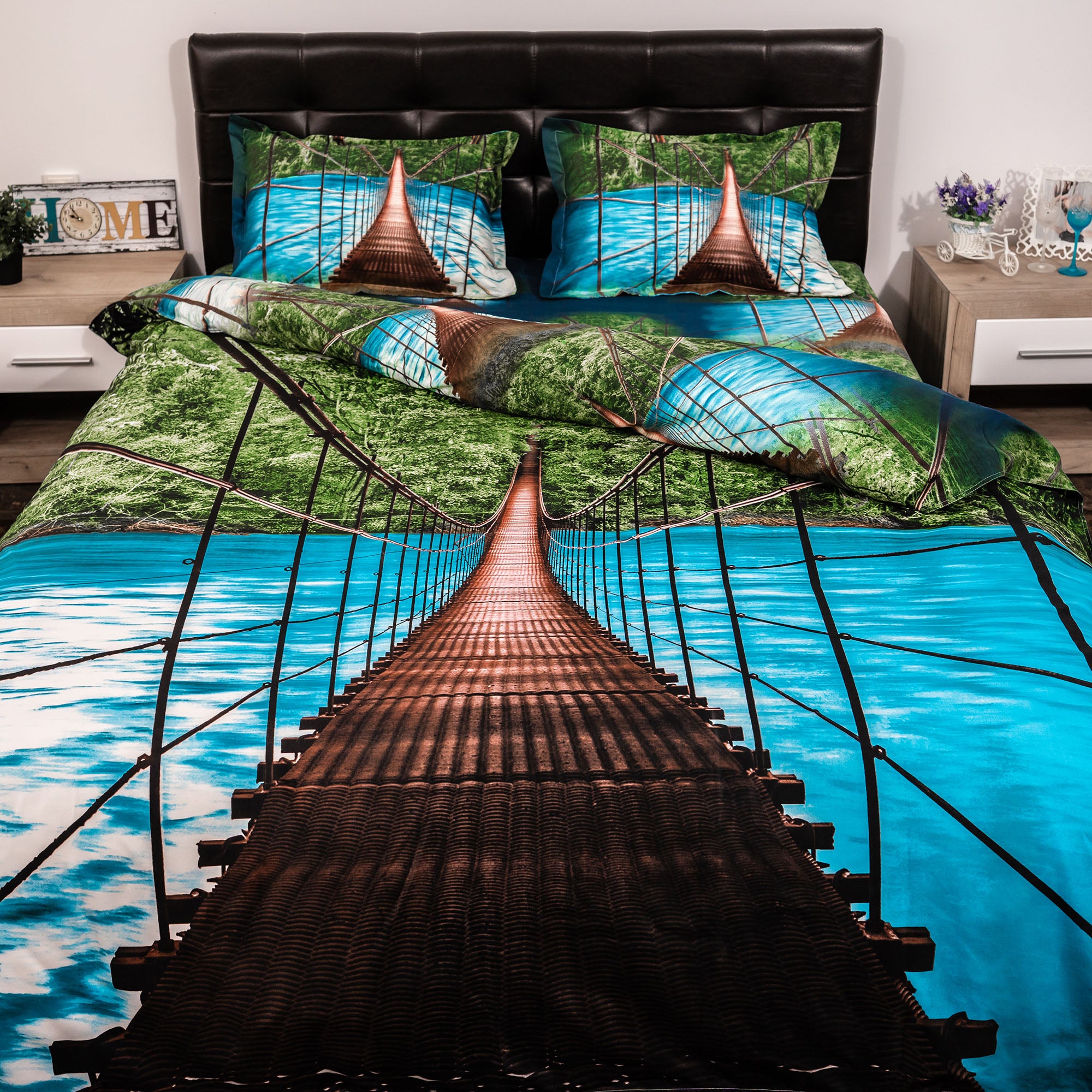 Lenjerie de pat digital print 3D (BRIDGE)